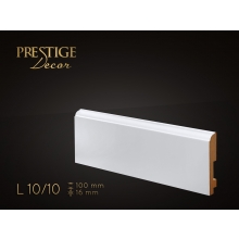 Listwa przypodłogowa MDF Prestige Decor L 10/10 - 16mm - biała - RAL 9003/RAL 9016 - ZAPYTAJ O RABAT