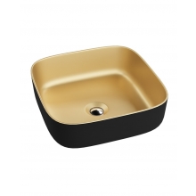 Umywalka nablatowa 39cm - Lavita Galera Mini Gold Black