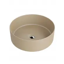 Umywalka nablatowa okrągła 37cm Lavita Merida Light Khaki