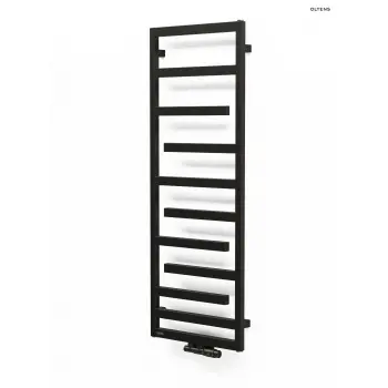 Oltens Flamma grzejnik łazienkowy 139x50 czarny mat 55016300 + KOD RABATOWY + Wysyłka 0zł
