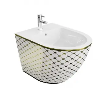 Bidet wiszący Lavita Sofi Checked Gold