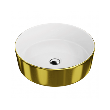 Umywalka nablatowa 37cm - Lavita Merida Brushed Gold