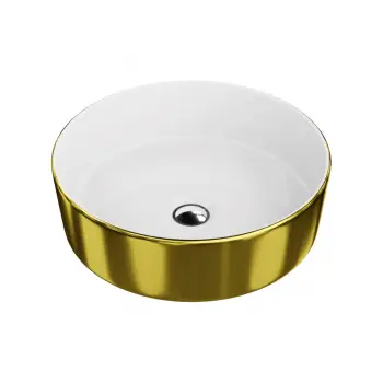 Umywalka nablatowa 37cm - Lavita Merida Gold/White