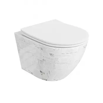 Miska WC Lavita Sofi Slim Paper + deska