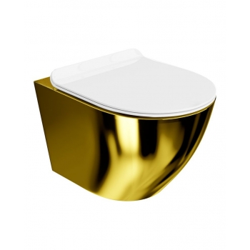 Miska WC Lavita Sofi Slim Gold/White