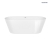 Oltens Yrsa wanna wolnostojąca 160x75cm owalna - 12023000 + RABAT 6% Z KODEM OLT6