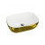 Umywalka nablatowa 46x32,5 cm - Lavita Costa Gold/White