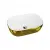 Umywalka nablatowa 46x32,5 cm - Lavita Costa Gold/White