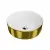 Umywalka nablatowa 37cm - Lavita Merida Gold/White